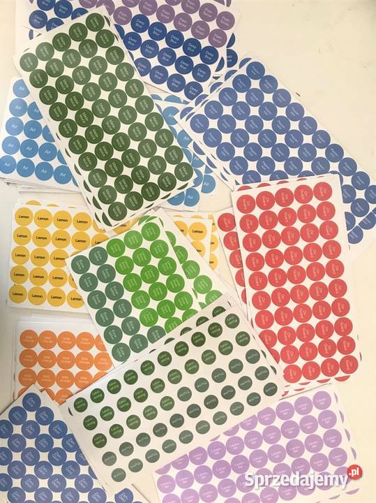 Etykiety naklejki na olejki eteryczne 2x25 Kamionna