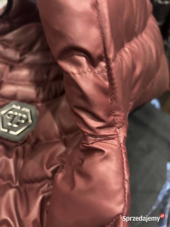 Kurtka męska Philipp Plein L bordowa Nowa Inny rodzaj Kurtki i płaszcze