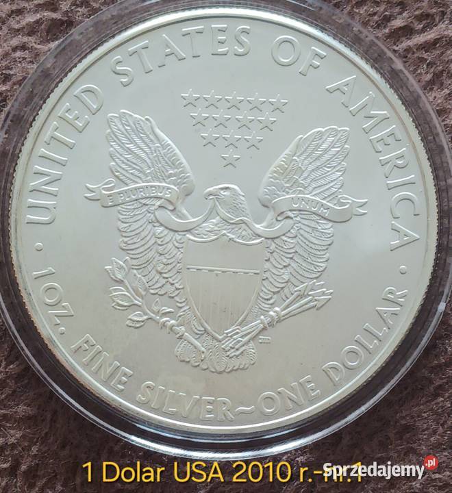 1 Dolar USA 2010 r OZ Srebra 9999 mennicze 1 Konin