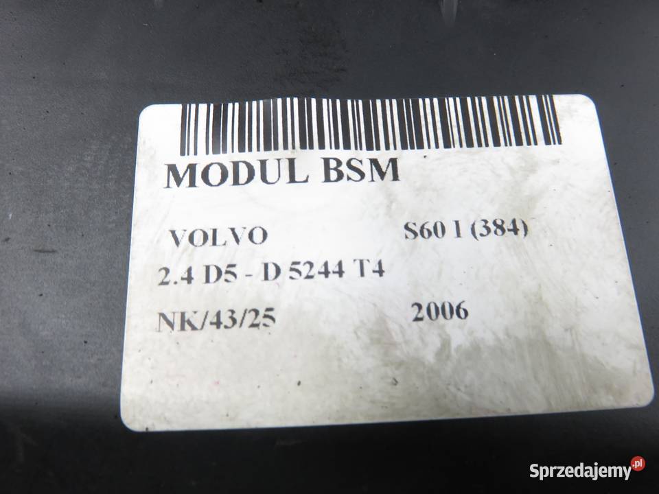 BSI VOLVO S60 I 384 24 D5 D 5244 T4 30765149 osobowe Skrzynki bezpieczników