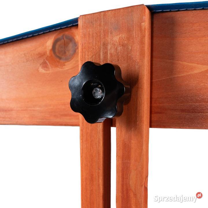 Drewniana piaskownica ogrodowa z daszkiem Poznań