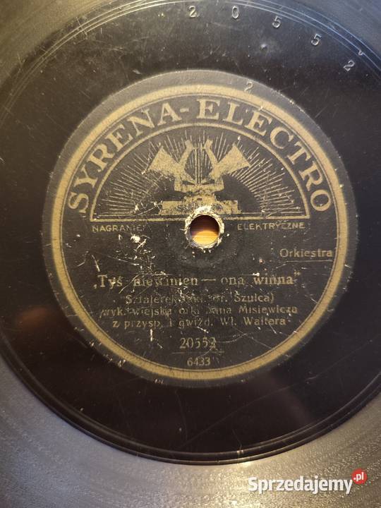 Płyta szelakowa Syrena Electro pieśń legionowa Warszawa