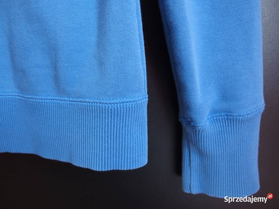 Niebieska bluza Puma Xs 34 kangurka kaptur z niebieski