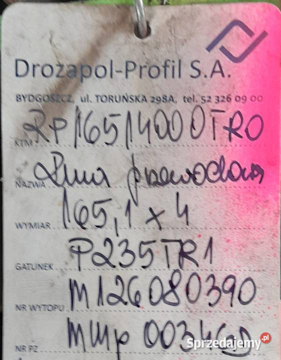 Rura czarna 1651 ze ścianką 4 P235TR1 kujawsko-pomorskie Bydgoszcz