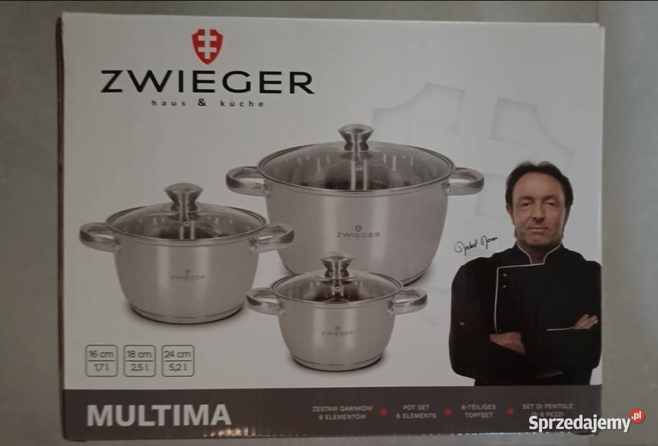 Zestaw garnków Zwieger Multima 6 elementów nowy