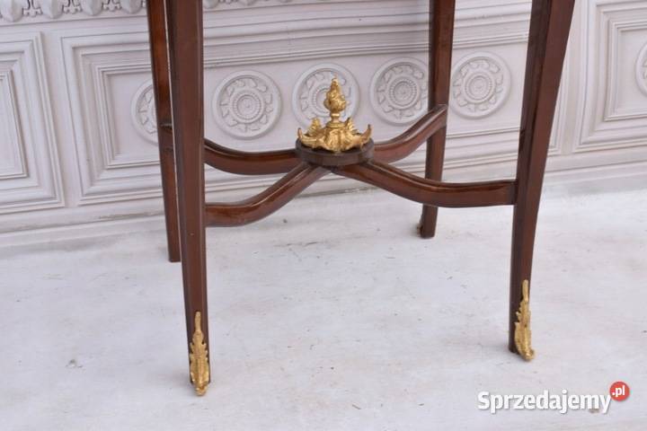 Barokowy Stolik Stół Medaliony Porcelanowe