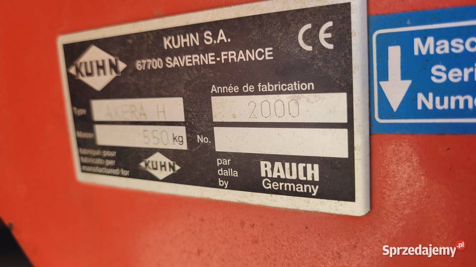 Rozsiewacz nawozu KUHN AXERAH1101 podkarpackie Zaklików