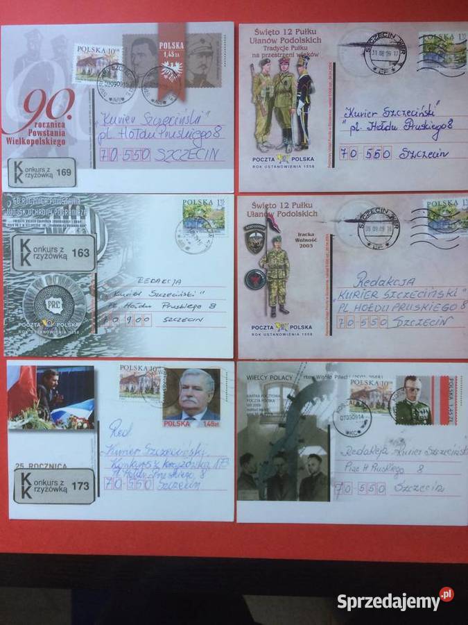531 Zestaw Kart Pocztowych 7 Pocztówki i karty telefoniczne Szczecin