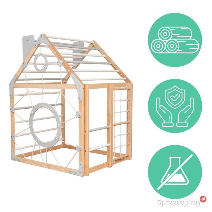 Domowy plac zabaw Domek drewnoszary Kraków
