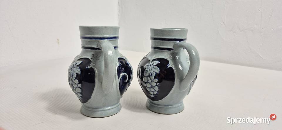 Zestaw 2 Dzbanków do Wina Kamionka Westerwald Biłgoraj