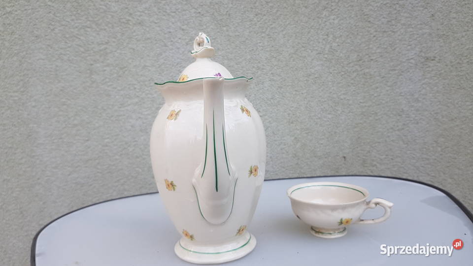 Tułowice dzbanek I filiżanka z lat 50 Myszków