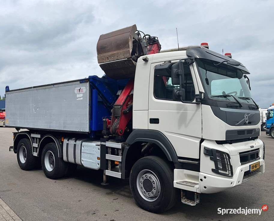 Wywrotka 6x6 bordmatic z dzwigiem Volvo FM Warszawa