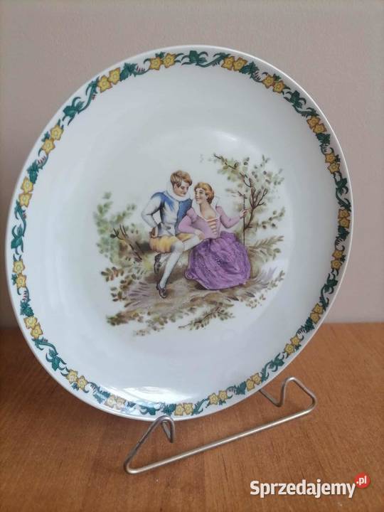 Talerz Dekoracyjny Miłość Wiedeńska Karolina PRL Wałbrzych sprzedam