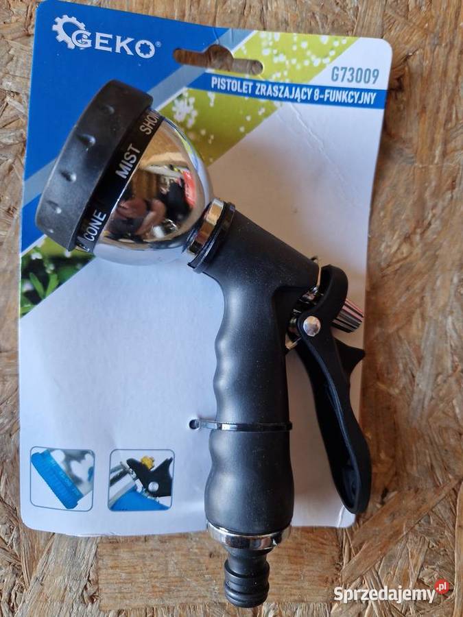 Pistolet 8funk srebrny guma do wody G73009 wielkopolskie Głogowa sprzedam