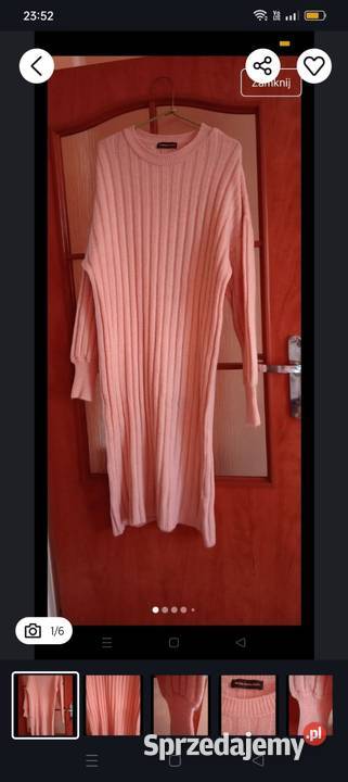 Długi ciepły sweter lubuskie