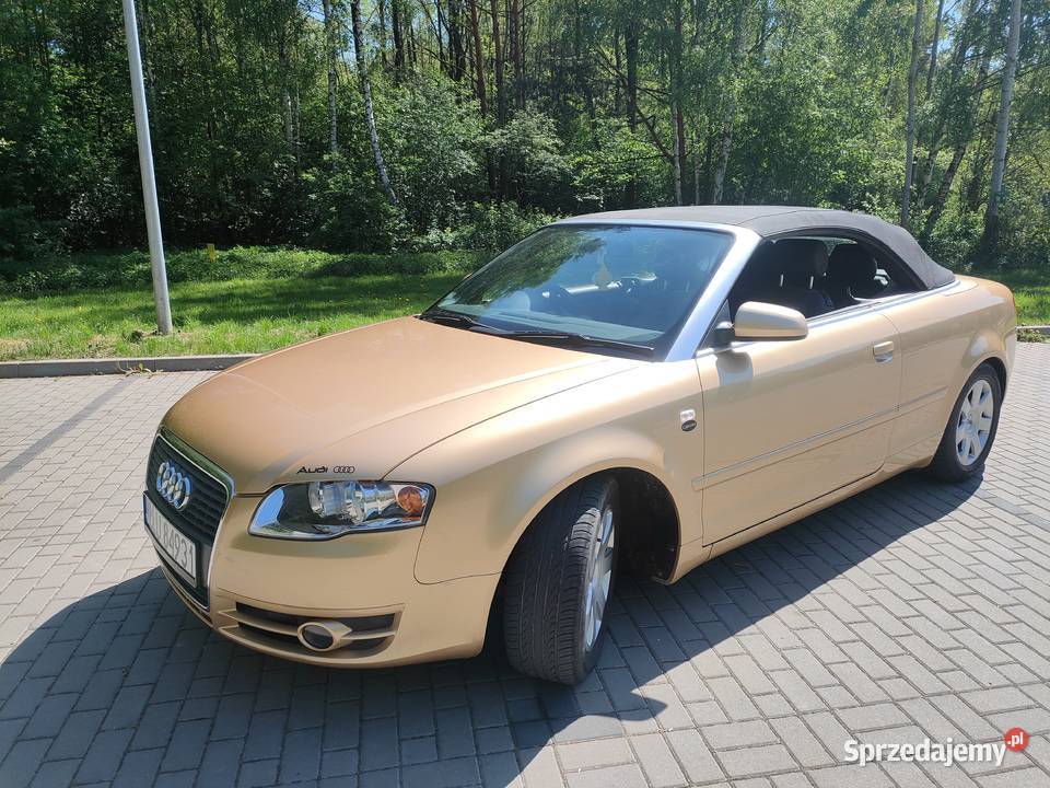 Audi A4 b7 cabrio Anglik zarejestrowany 163KM Łuków sprzedam