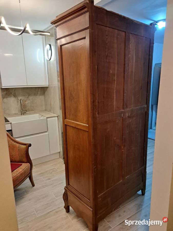 Szafa jednodrzwiowa z lustrem secesja zachodniopomorskie Myślibórz