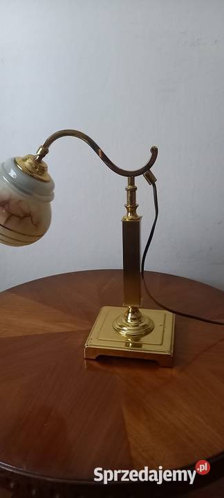 Mosiężna lampa gabinetowa z ruchomym ramieniem Skierniewice