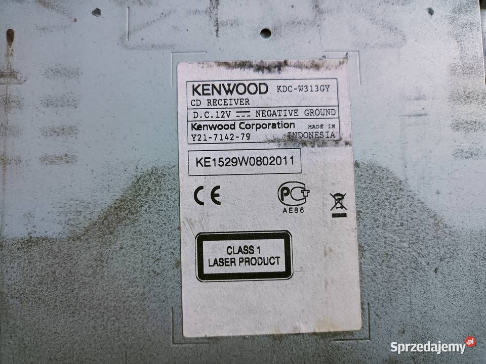 Radio samochodowe Kenwood KDCW313 Kielce sprzedam
