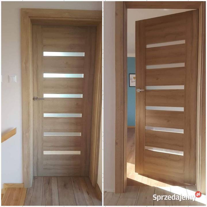 DRZWI Z ZABUDOWĄ STAREJ FUTRYNY BEZ WYRYWANIA śląskie Chorzów