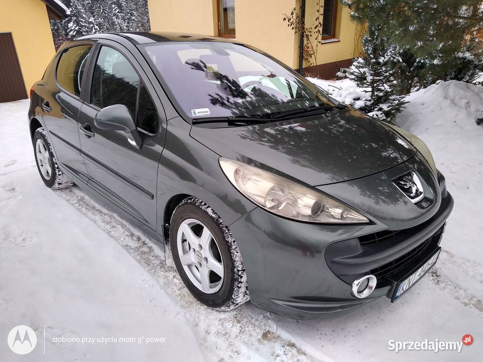 Peugeot 207 14 Benzyna Bezwypadkowy zadbany poduszka powietrzna Nowy Targ sprzedam