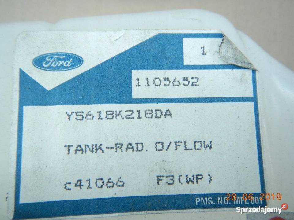 ZBIORNICZEK WYRÓWNAWCZY FORD FIESTA 9502 ASO Zbiorniki wyrównawcze sprzedam