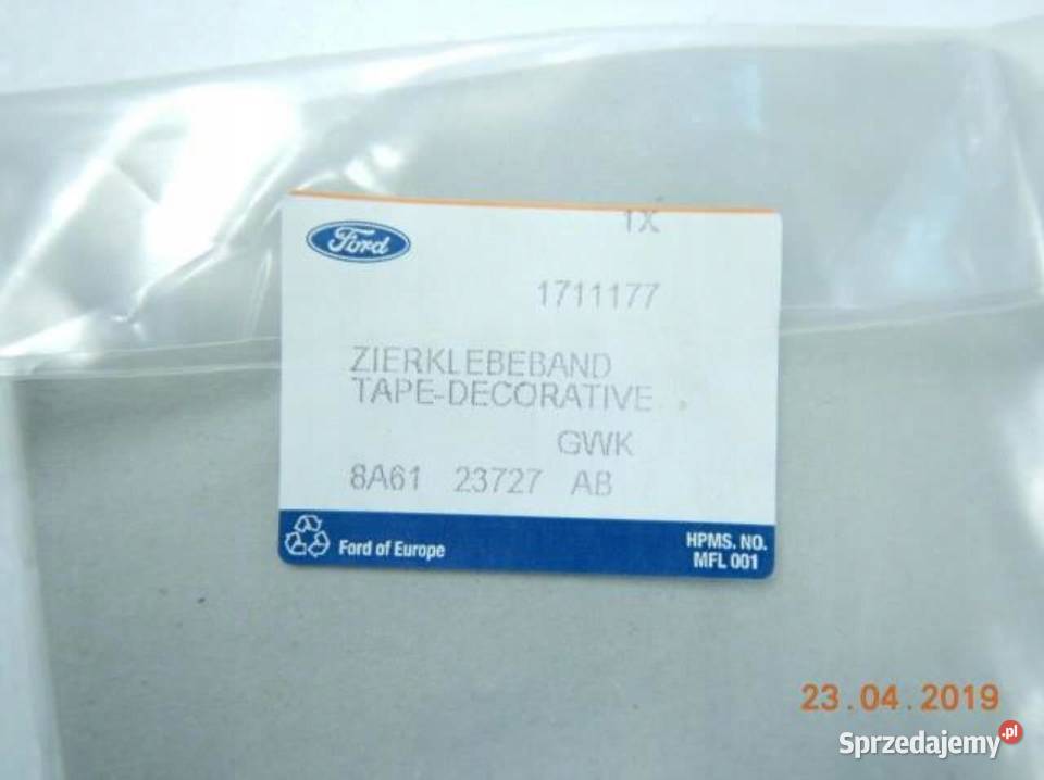 LISTWA OZDOBNA TAŚMA LEWY TYŁ FORD FIESTA 0812