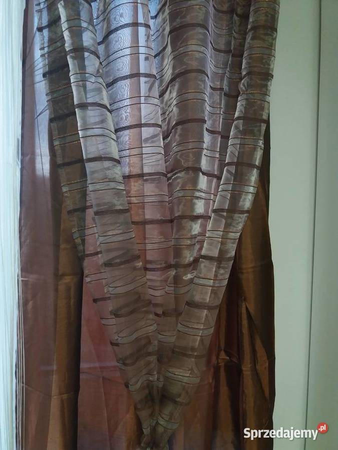 Zasłony 2 sztuki odcienie brązowego Chorzów