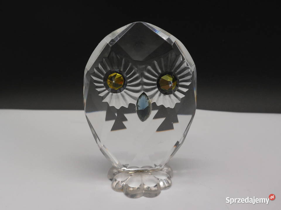 Kryształowa Figurka SWAROVSKI SOWA Porcelana i szkło Raszków
