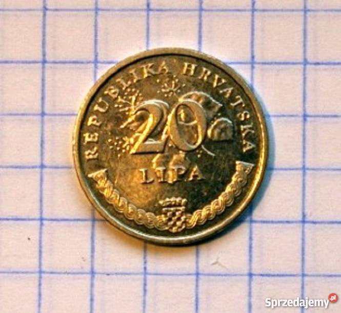 20 LIPA 2001 CHORWACJA Numizmatyka Piszczac