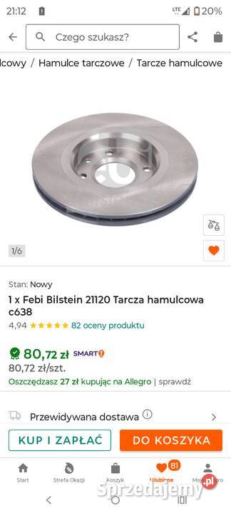 Tarcze hamulcowe klocki Peugeot Citroen warmińsko-mazurskie Lidzbark-Nadleśnictwo