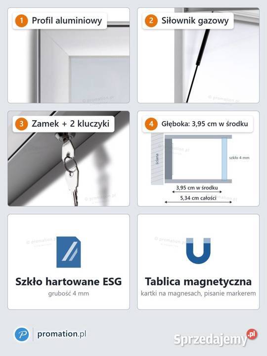 Gablota zewnętrzna zamykana 9A4 do przychodni dolnośląskie