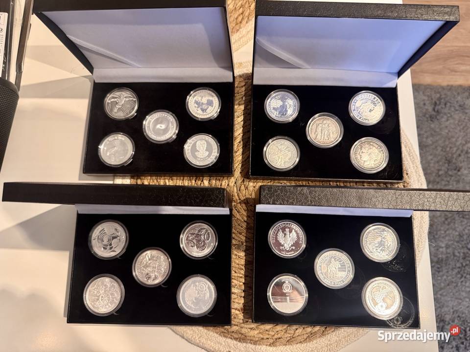 Monety 5 x 1oz 1555g czystego srebra na prezent Mińsk Mazowiecki