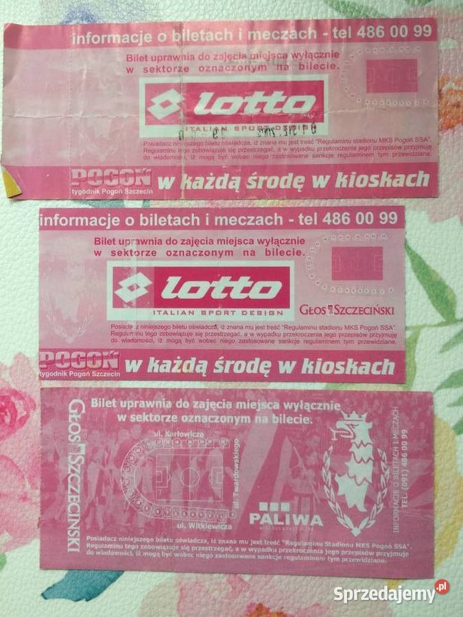 1169 Bilety Pogoni Szczecin 2004 R zachodniopomorskie