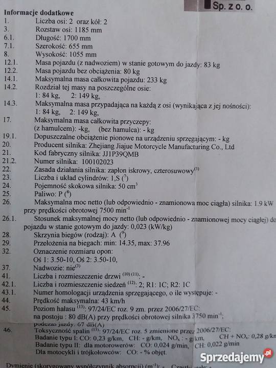 Skuter Baccari XFlash 4T mały przebieg srebrny opolskie Wołczyn