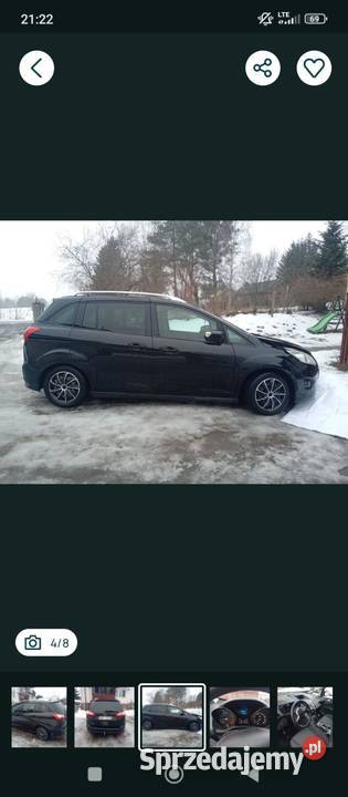 Ford Grand C 7 osobowy 16 wolnossącą benzyna Grand C-MAX lubelskie Terpentyna