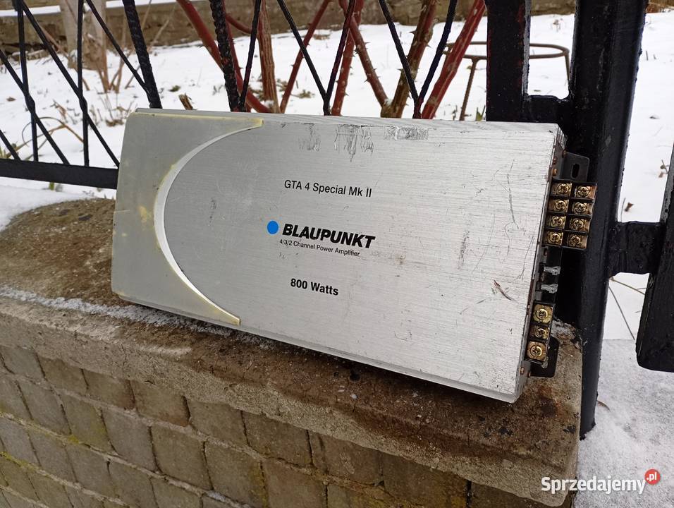 Wzmacniacz samochodowy 4 kanałowy Blaupunkt GTA Wzmacniacze śląskie