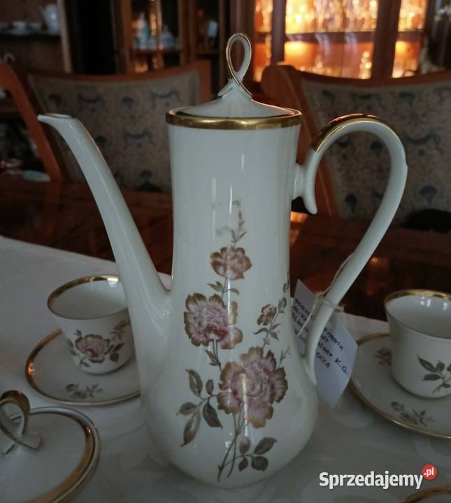 Porcelanowy serwis kawowy ALKA Kunst Alboth Góra