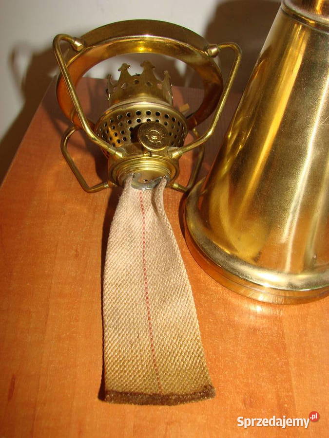 mosiężna lampa naftowa Pruszcz Gdański