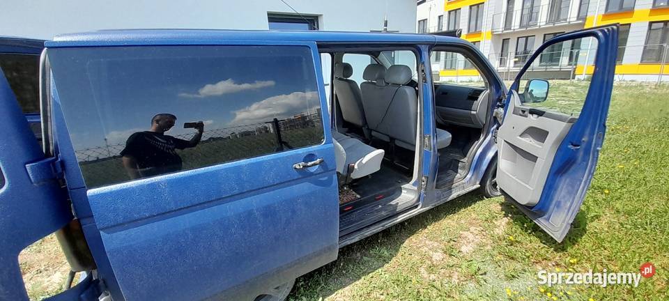 Volkswagen T5 Sprzedam DO NEGOCJACJI niebieski Kłecko