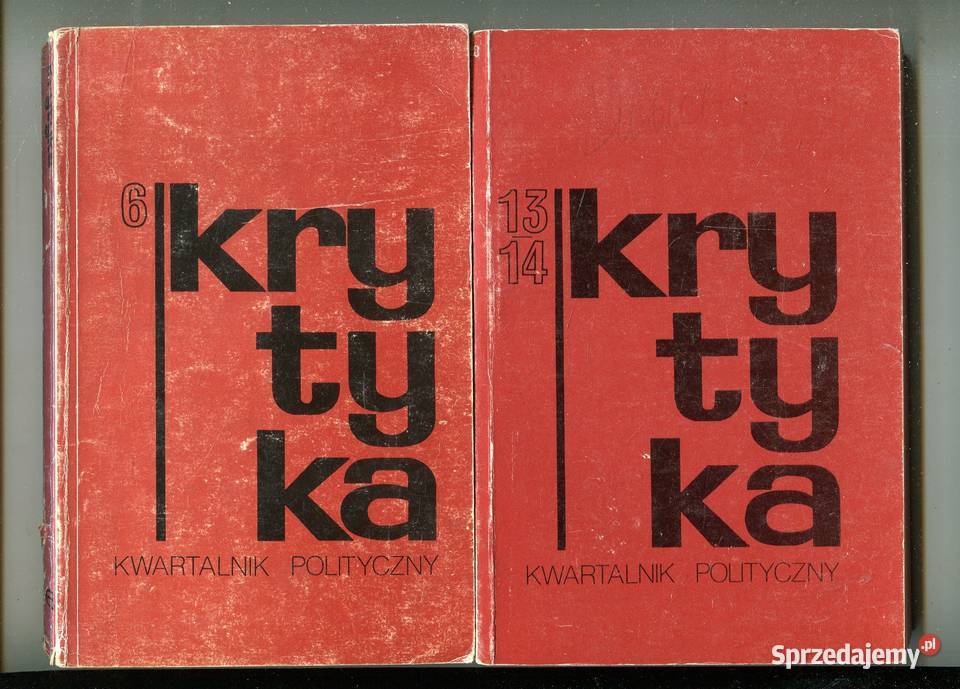 Krytyka Kwartalnik Polityczny 6 1314 miękka