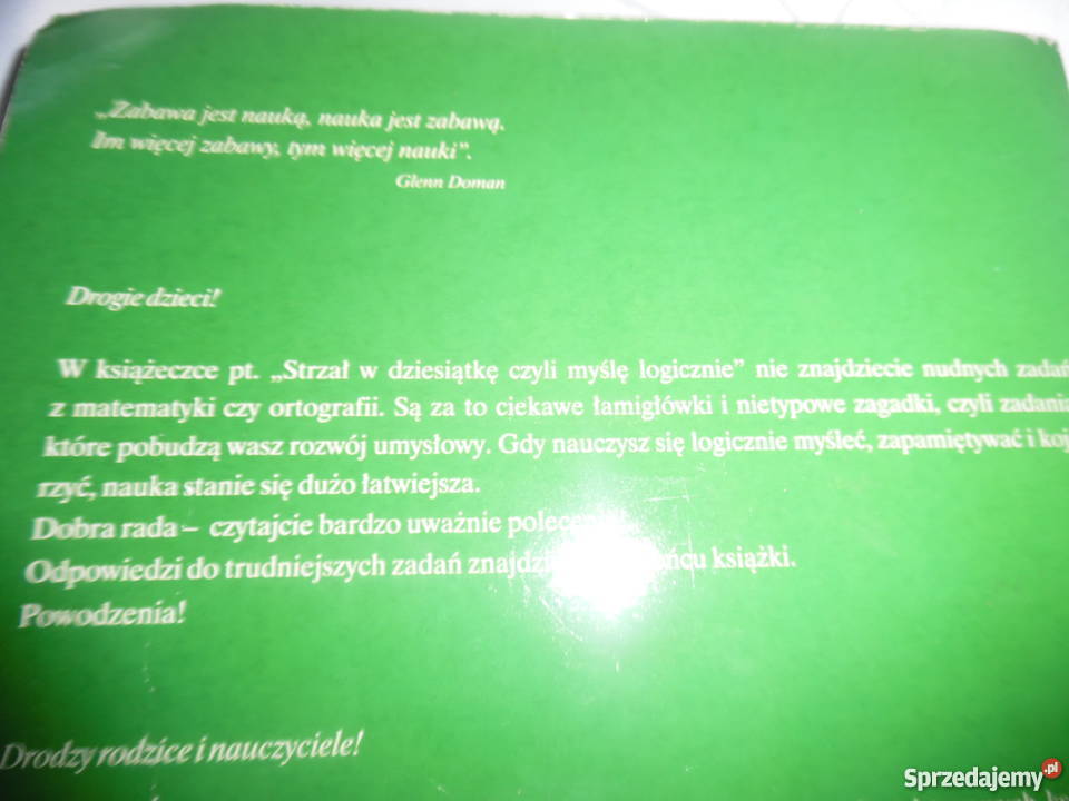 Strzał w dziesiatke czyli ćwiczenia logiczne kl Oborniki Śląskie