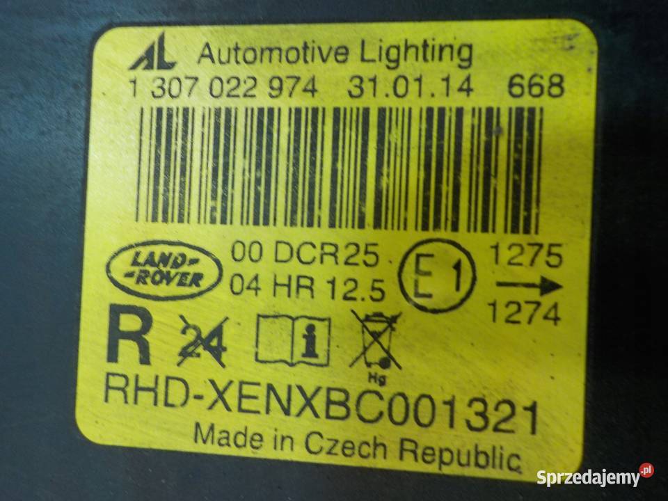 RANGE ROVER L322 44 V8 04r 5D XENON lampa prawa Suków