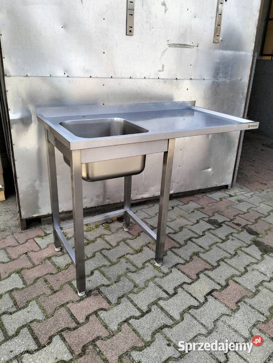 Zlew gastronomiczny 120x60x85 z miejscem na wielkopolskie