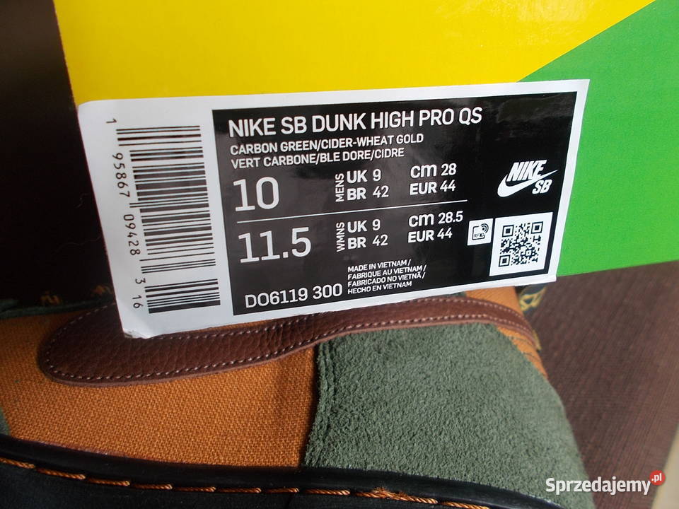 rEur 44 Nike SB Dunk High PassPort Work Boots Poznań
