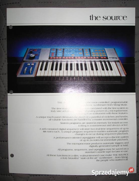 Moog the source opus 3 memorymoog liberation Kępice