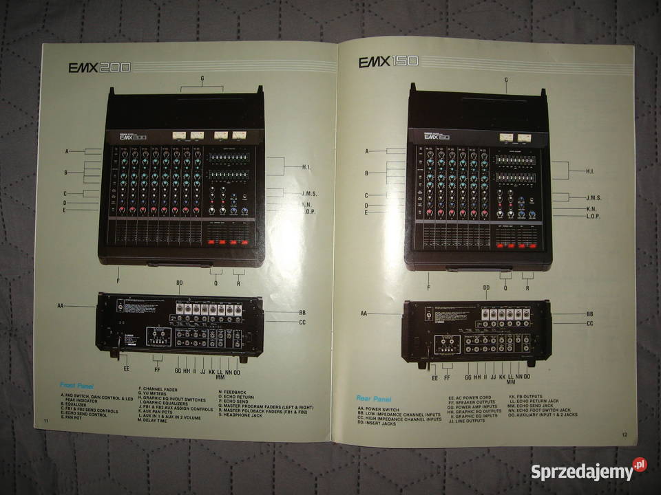 Yamaha EMX Integrated Mixers Series brochure