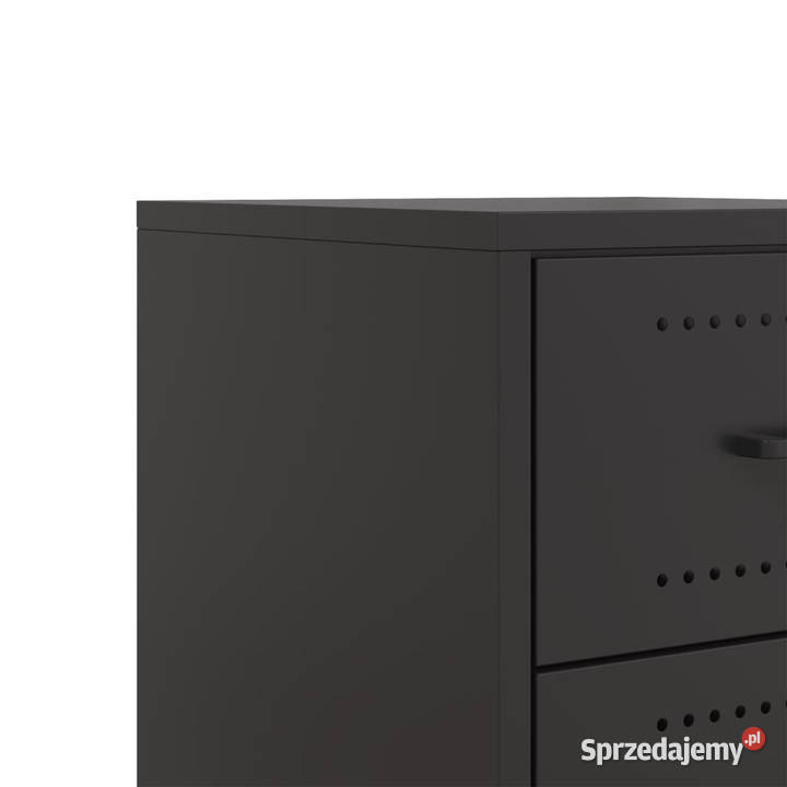 Szafki nocne 2 czarne 36x39x435 stal WM846627