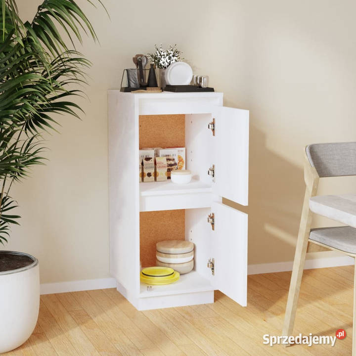 Szafka biała 315 x 34 x 75 lite drewno sosnowe Warszawa