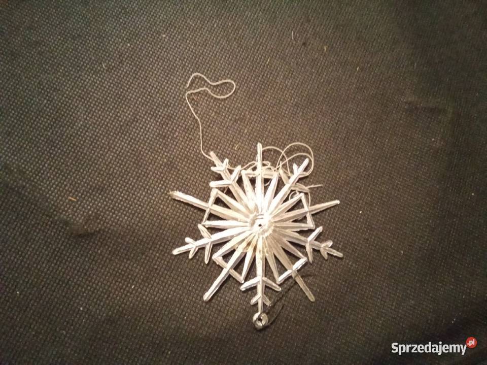 Plastikowa gwiazdka na choinkę PRL